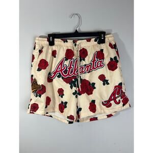 Pro Standard Men's Atlanta Braves Roses Woven Shorts Size L